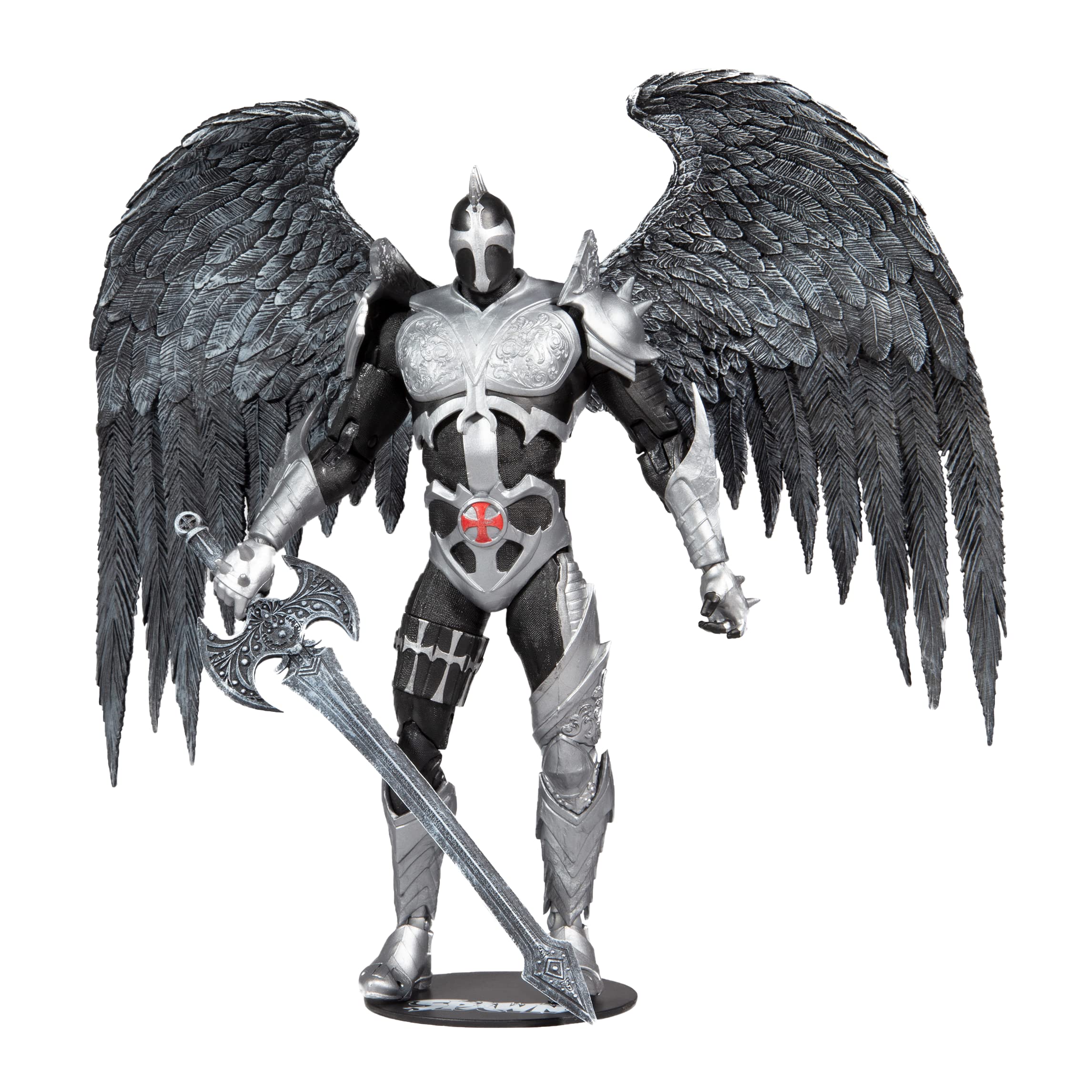 McFarlane Toys Spawn The Dark Redeemer 7in figure front view for display collection