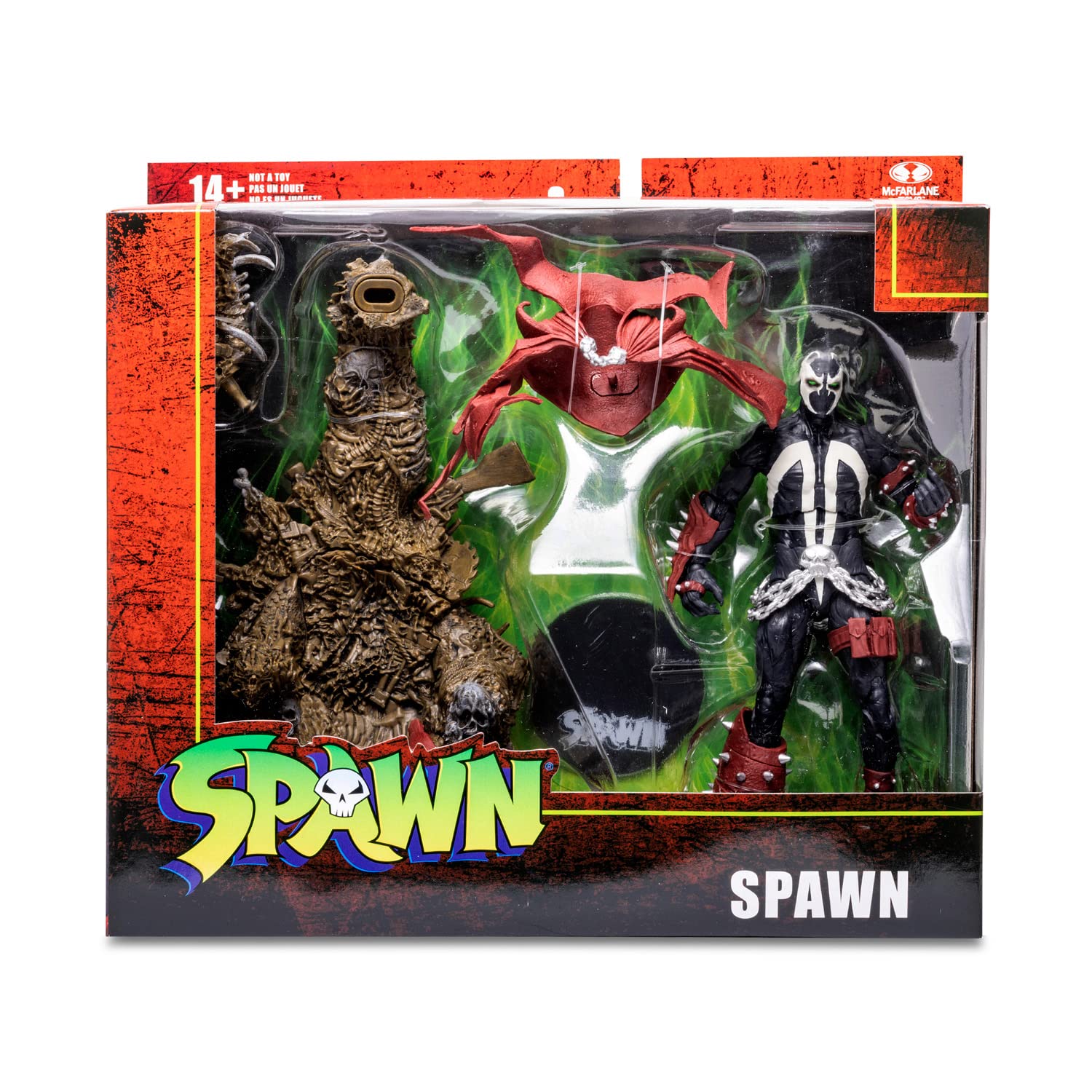 McFarlane Toys Spawn Deluxe articulation with 22 moving parts enables versatile poses