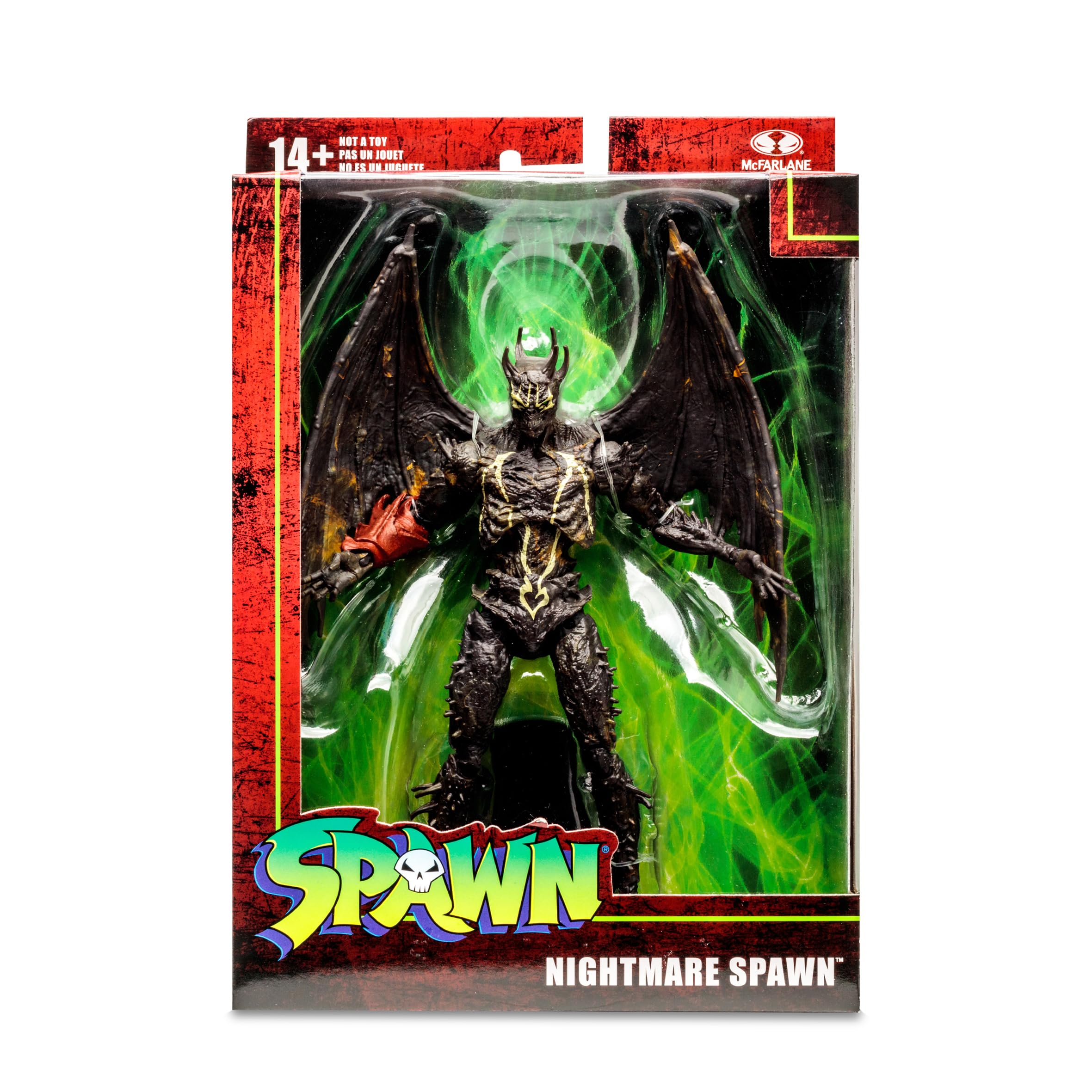 McFarlane Toys Nightmare Spawn display-ready shelf setup with stable stance.