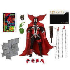 McFarlane Toys Spawn Elite Edition wired cape adds dramatic movement to the figure.