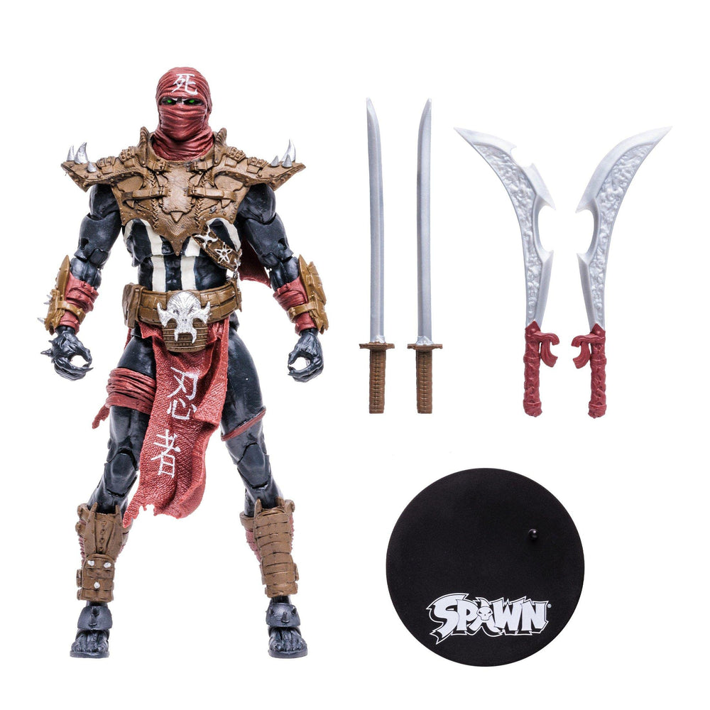 McFarlane Toys Spawn Ninja Spawn accessories offer two katanas and two scimitars for action-ready display