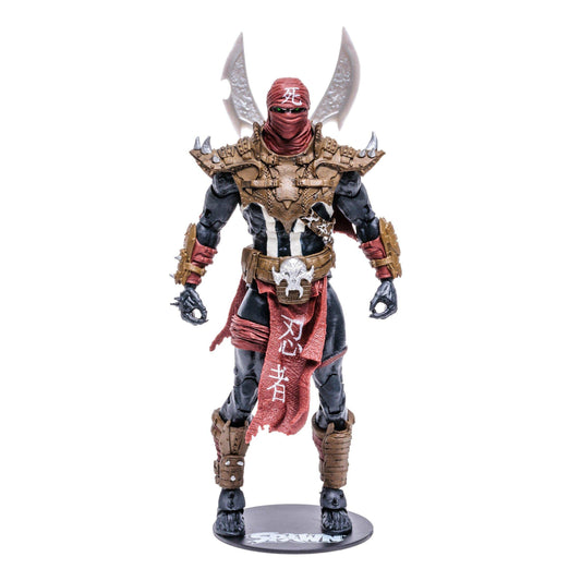 McFarlane Toys Spawn Ninja Spawn front view shows detailed sculpt and articulated joints for dynamic posing