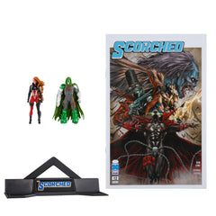 McFarlane Toys She-Spawn and Curse 3in action poses on display