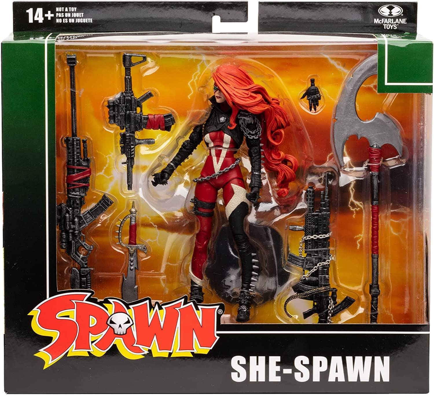 Spawn She Spawn figure with 22 point articulation for dynamic posing