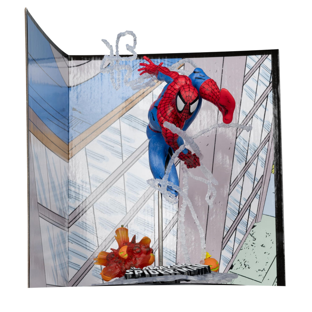 Shelf-ready Spider-Man pose for display case