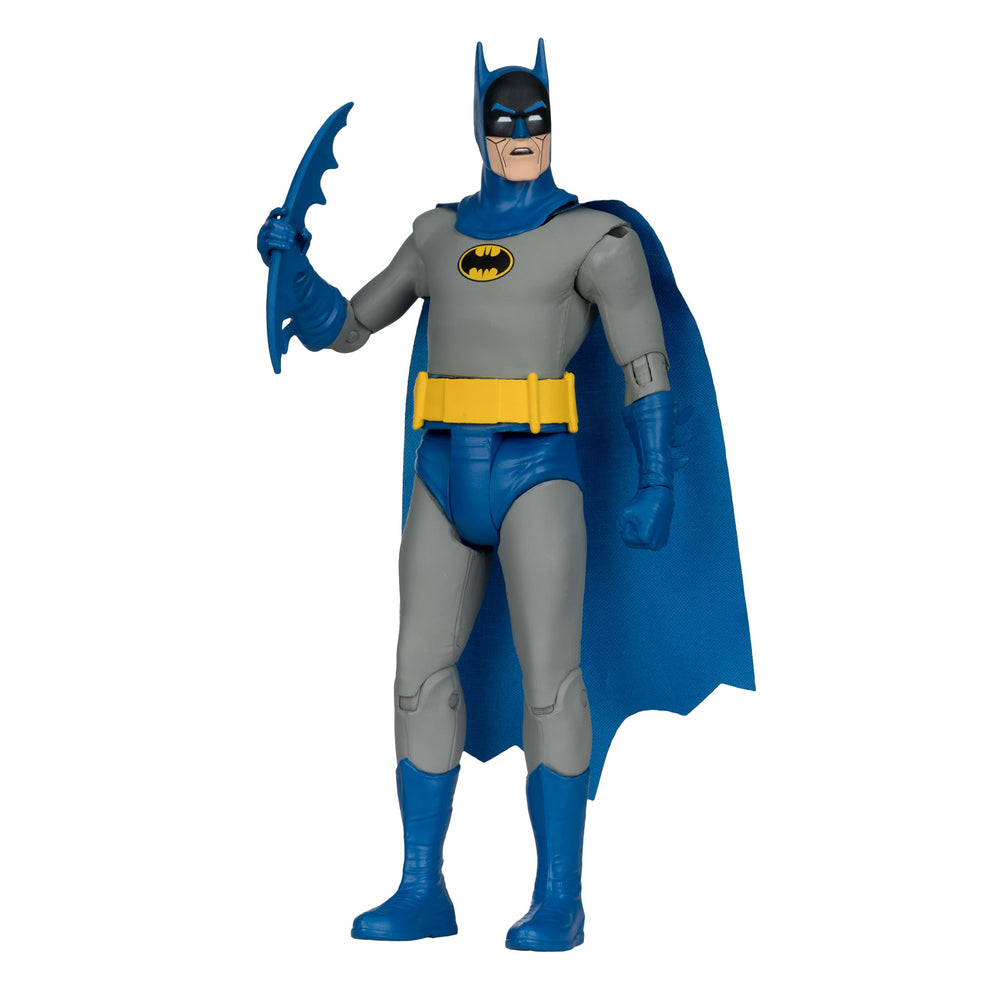 McFarlane Toys Super Friends Bizarro Batman front view for display and retro charm.