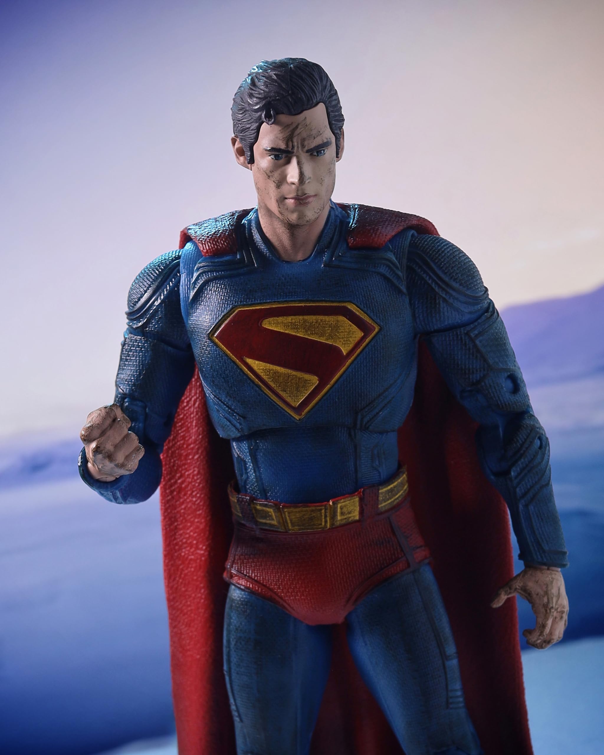 McFarlane Toys Superman 2025 accessories and base for display setups.