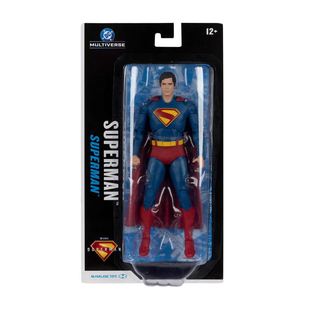 McFarlane Toys Superman 2025 DC Multiverse scale fits with other figures.