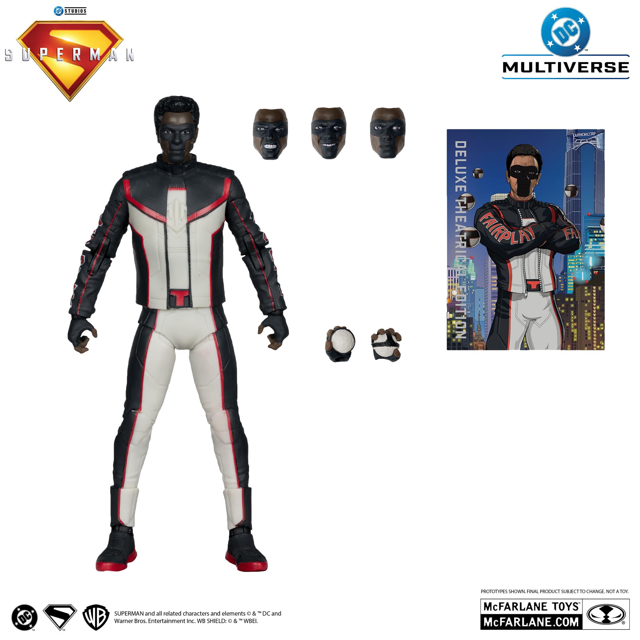 McFarlane Toys Superman 2025 Deluxe figure with articulation for dynamic scenes.