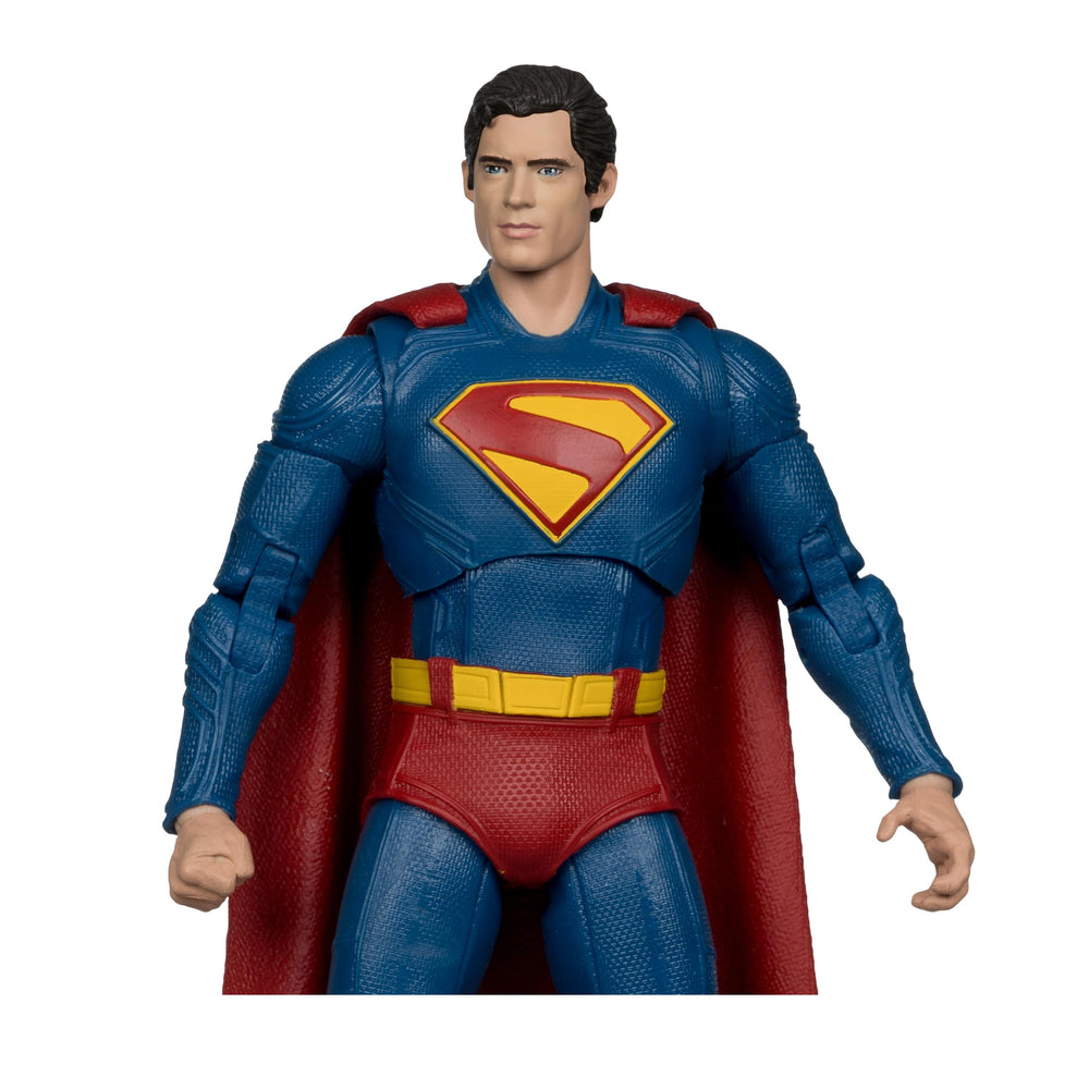 McFarlane Toys Superman 2025 dynamic pose highlights poseability for imaginative scenes.