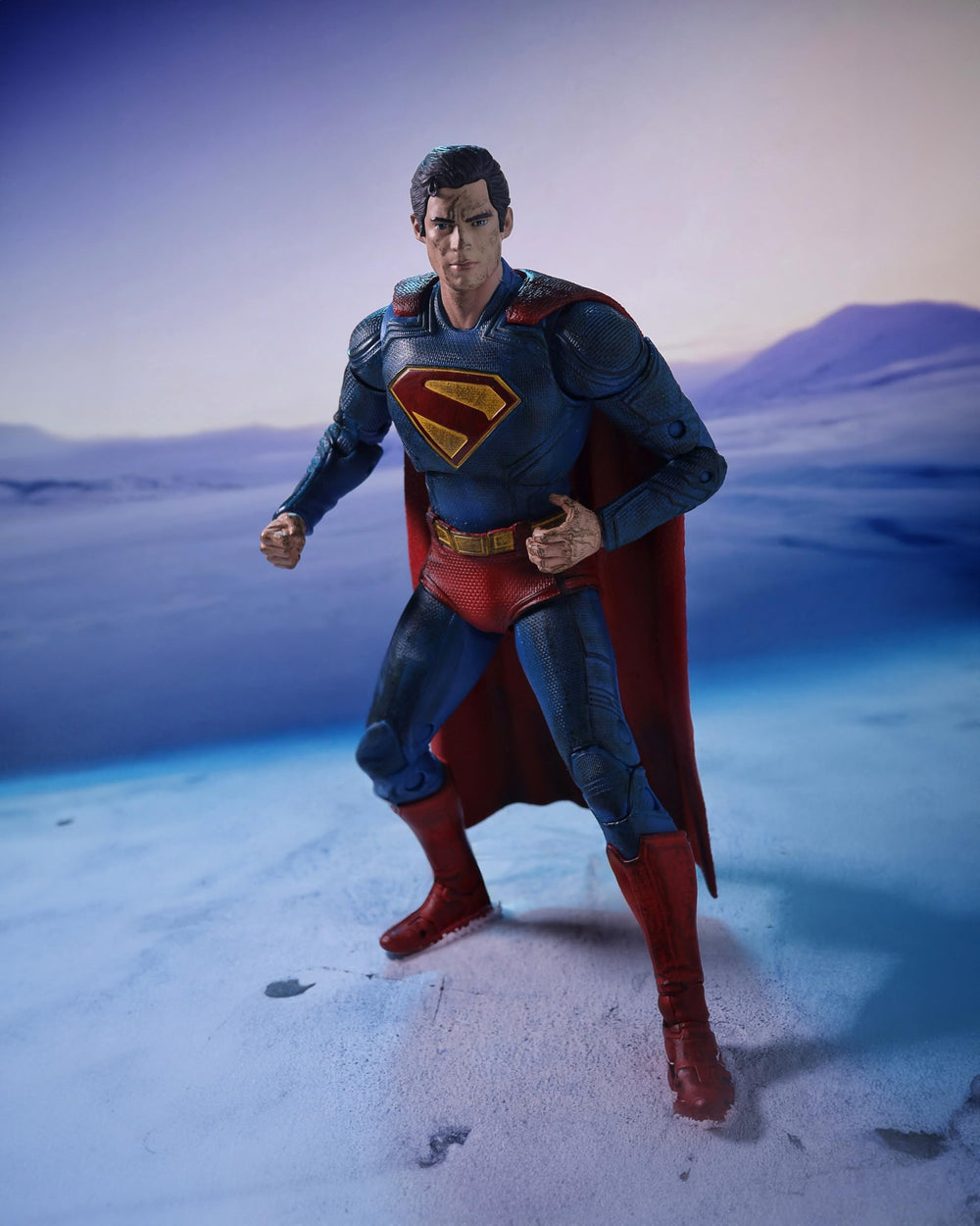 McFarlane Toys Superman 2025 upper body sculpt with defined silhouette.