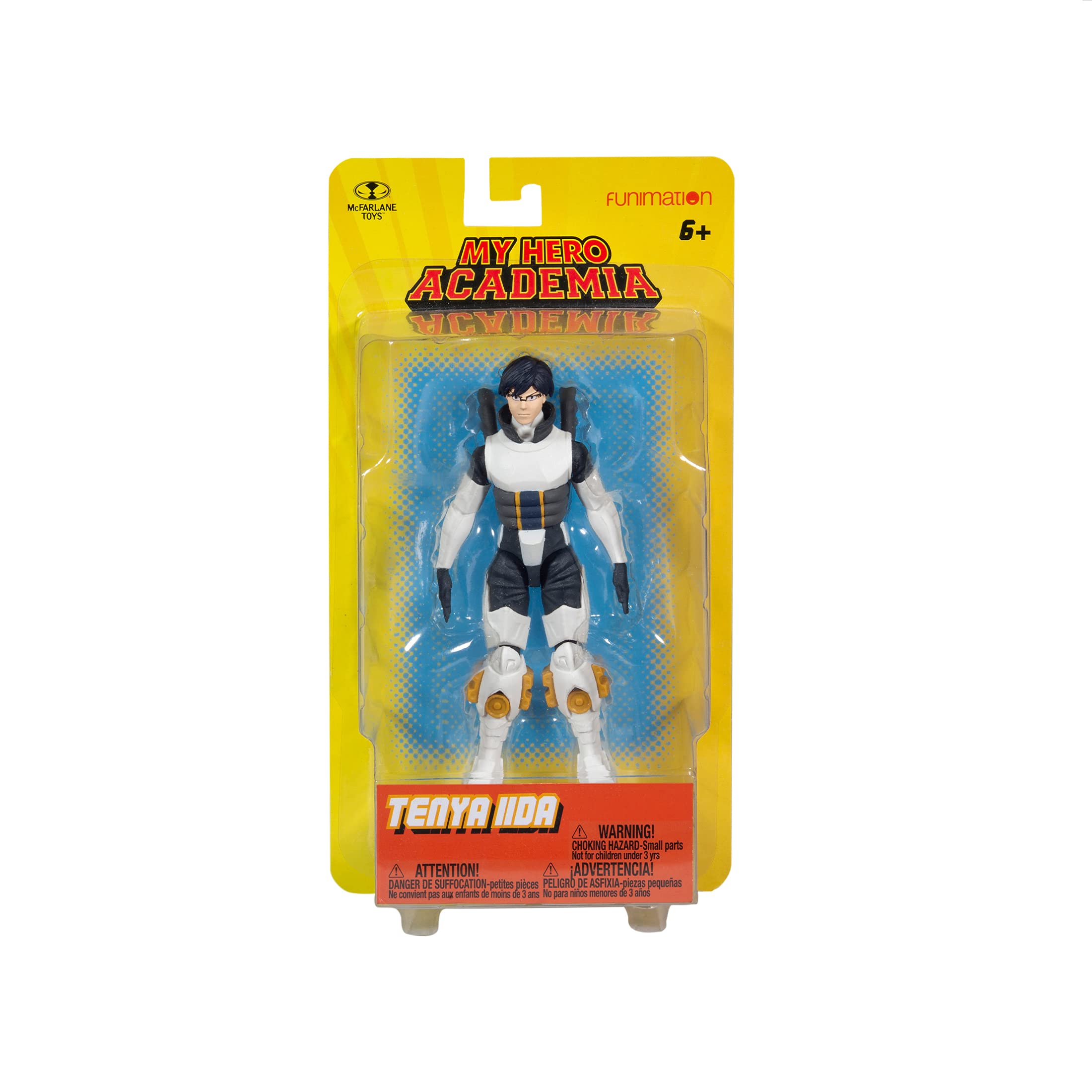 McFarlane Toys Tenya Iida engine-calf detail up-close.