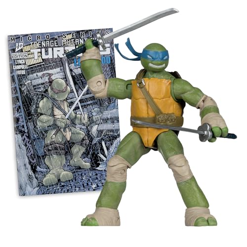 McFarlane Toys Leonardo figure side portrait shows detailed sculpt and art-inspired design