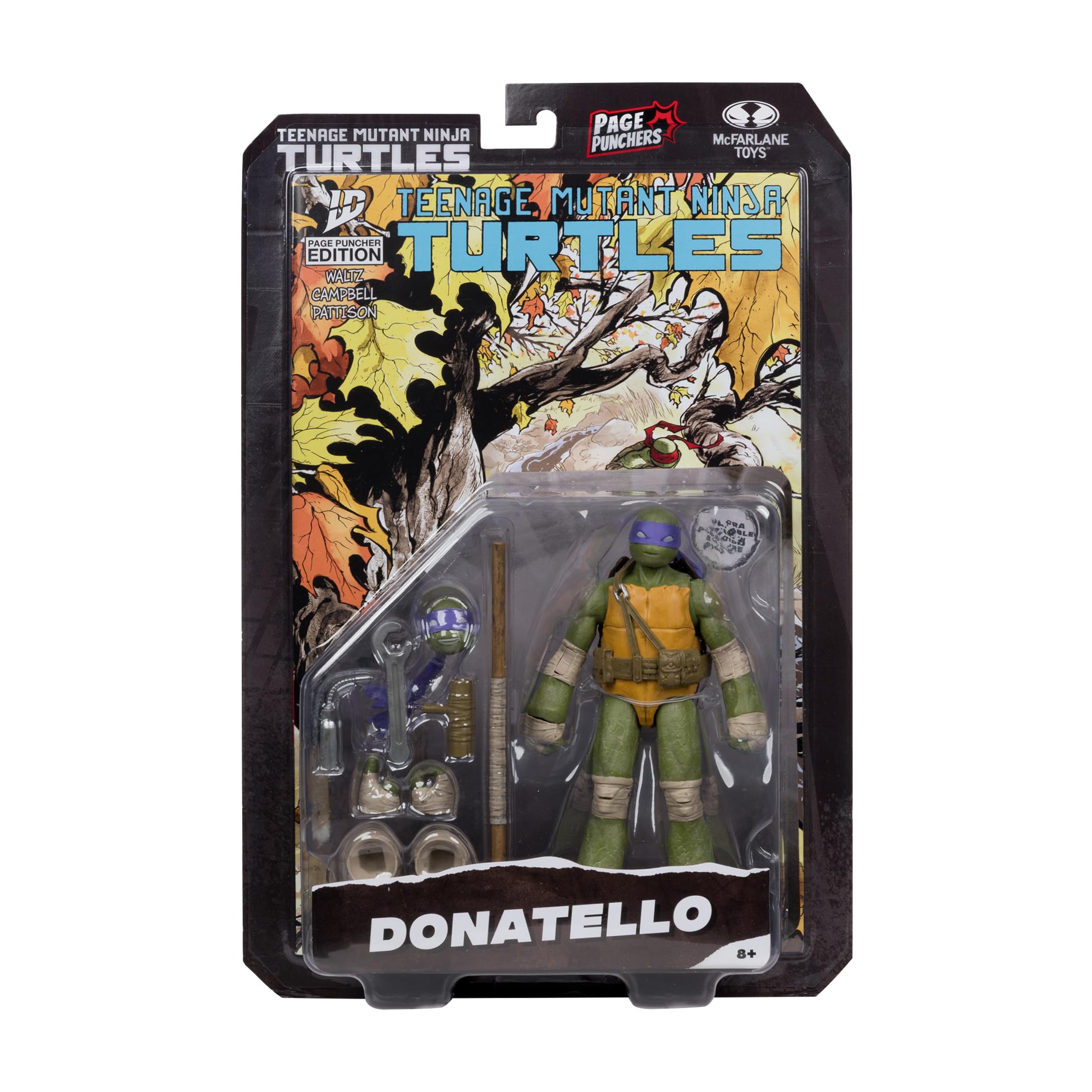 McFarlane Toys Page Punchers blister card packaging for display