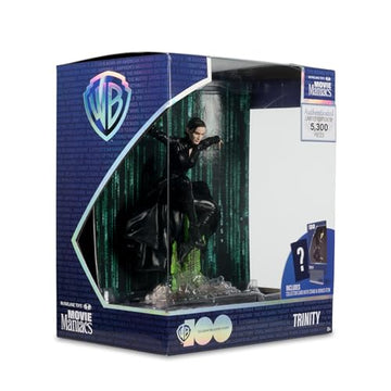 McFarlane Trinity side-profile emphasizes sculpt texture and costume