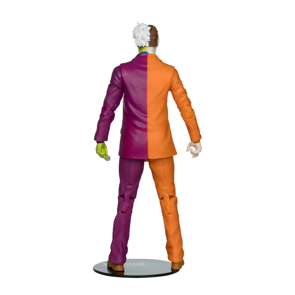 McFarlane Toys Two-Face biography-back provides context for collectors.