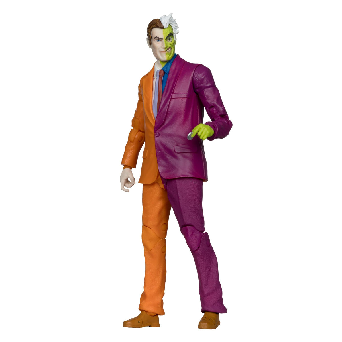 McFarlane Toys Two-Face Silver Age figure for dynamic posing and premium display.