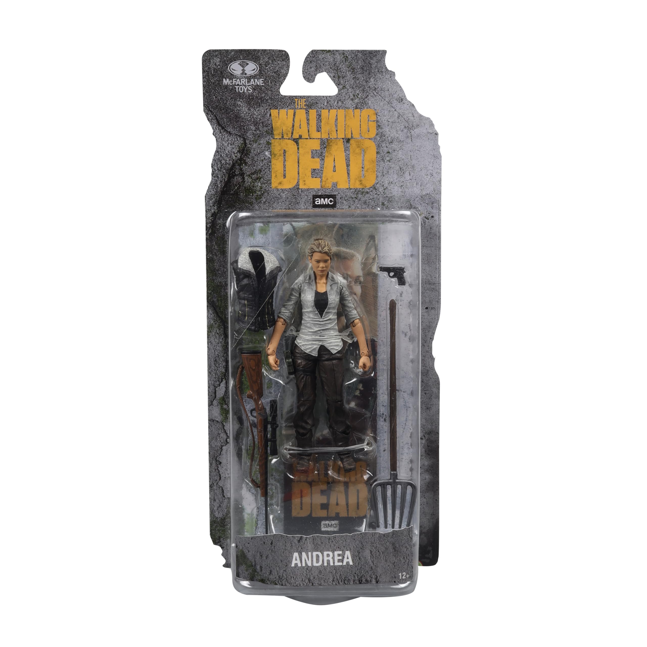 McFarlane Andrea figure offers high articulation for versatile poses.