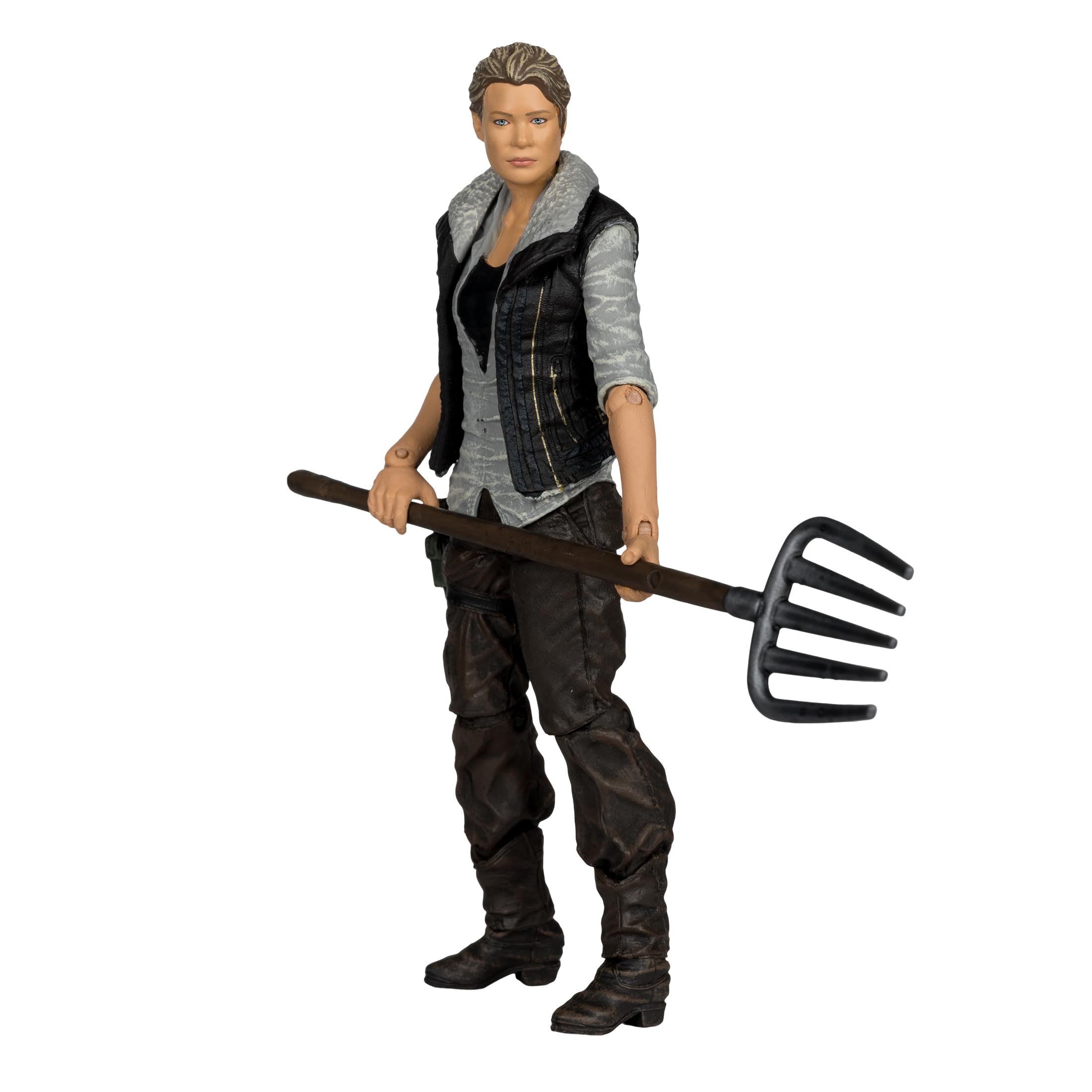 Andrea vest with weapons from McFarlane Toys enhances diorama storytelling.