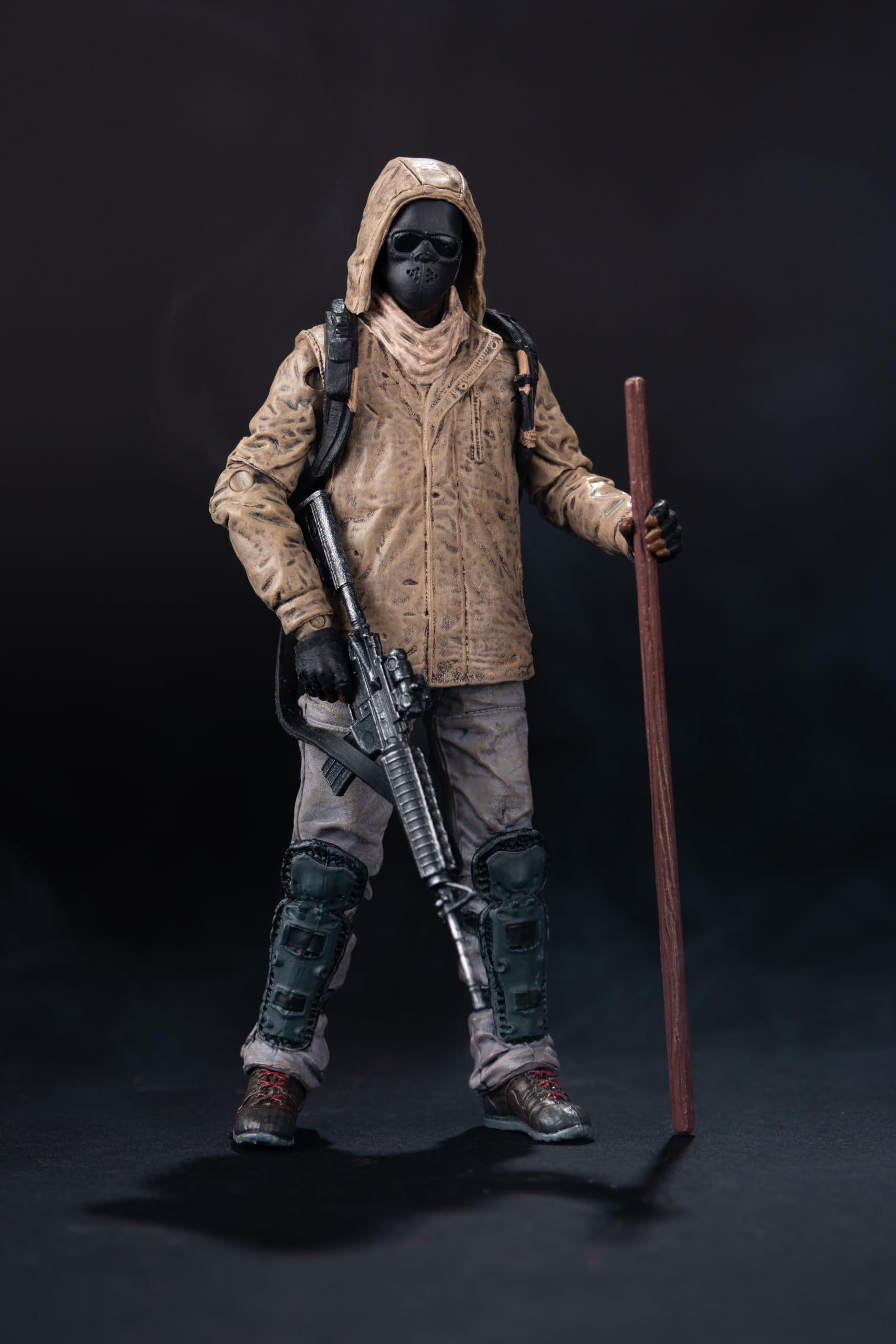Display-ready Morgan Jones collection with other Walking Dead figures