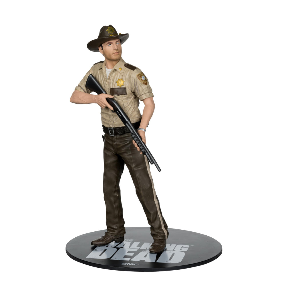 McFarlane Toys Rick Grimes action pose showcases articulation.