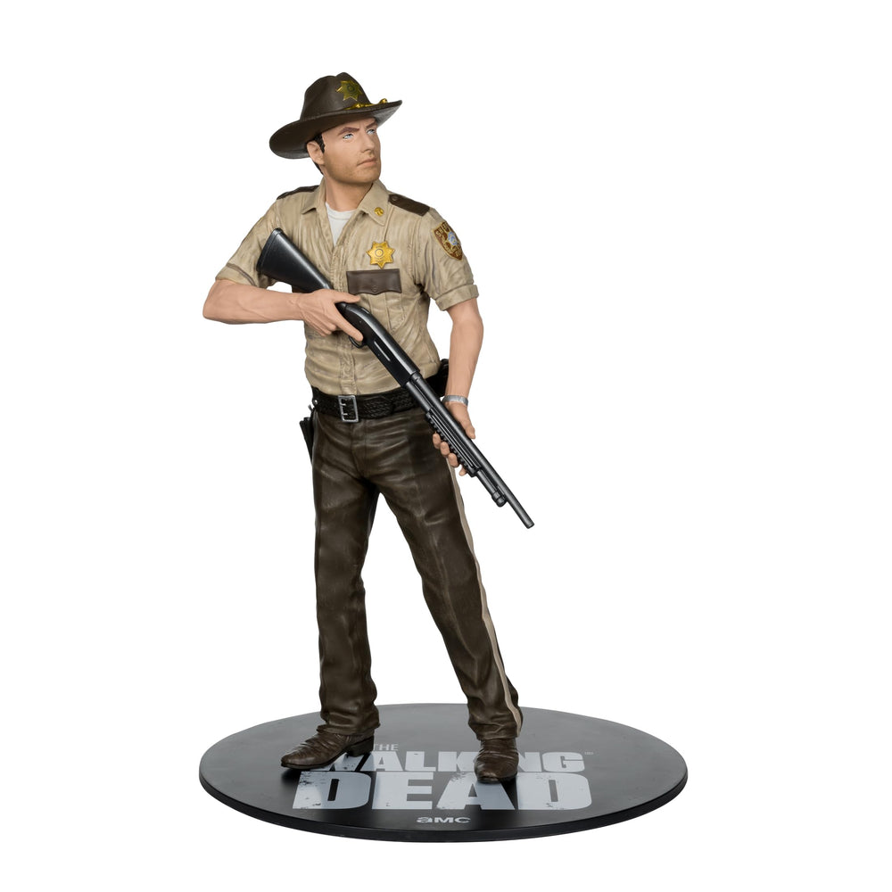 McFarlane Toys Rick Grimes detailed sculpt reveals authentic textures.
