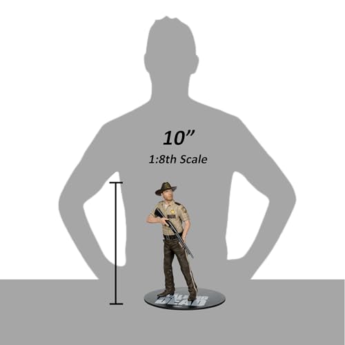 McFarlane Toys Rick Grimes display stand supports stable posing.