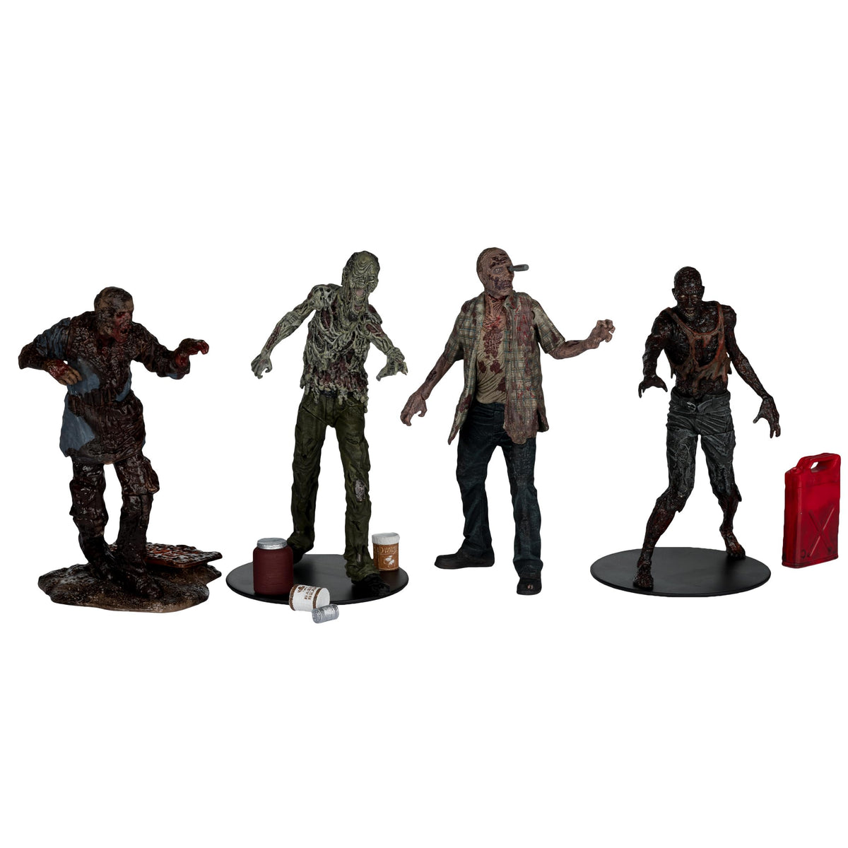 McFarlane Toys Walking Dead RV Walker figure with screwdriver scene for display.