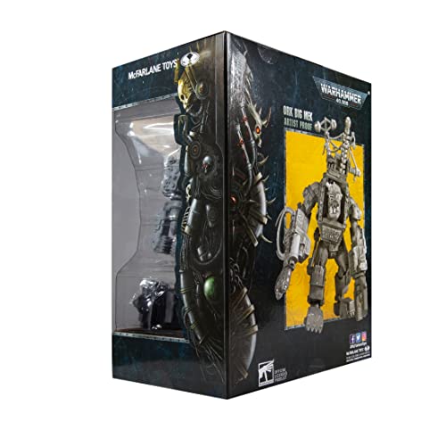 McFarlane Toys Warhammer 40K Ork Big Mek art-box illustration ready.