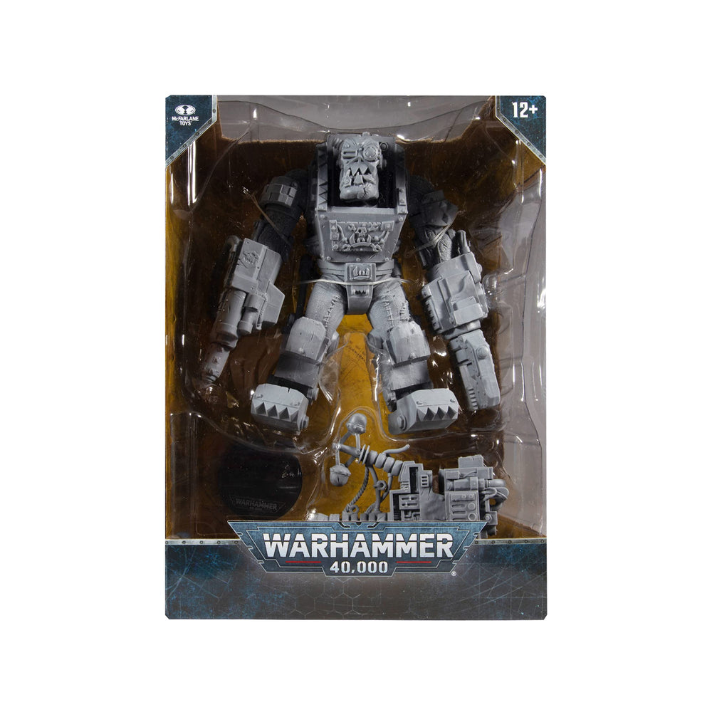 McFarlane Toys Warhammer 40K Ork Big Mek diorama-ready figure.