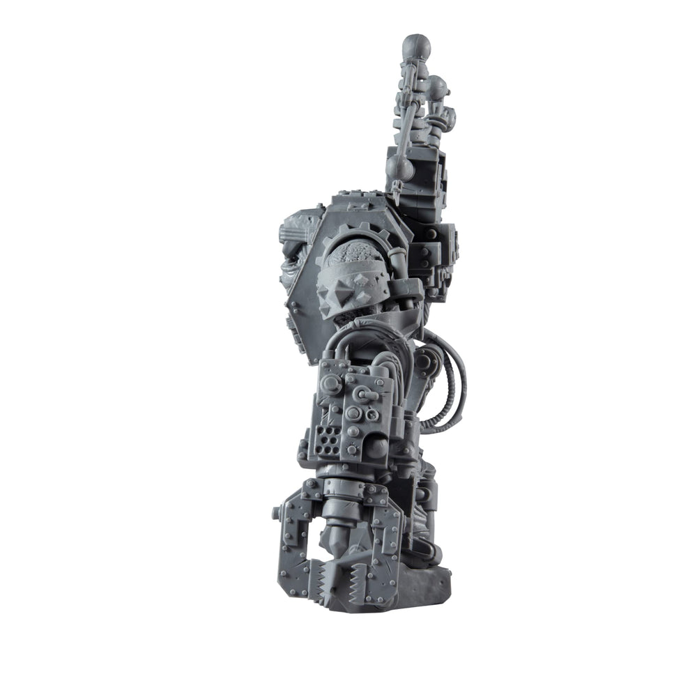 McFarlane Toys Warhammer 40K Ork Big Mek seven-inch scale for pairing with Warhammer miniatures.