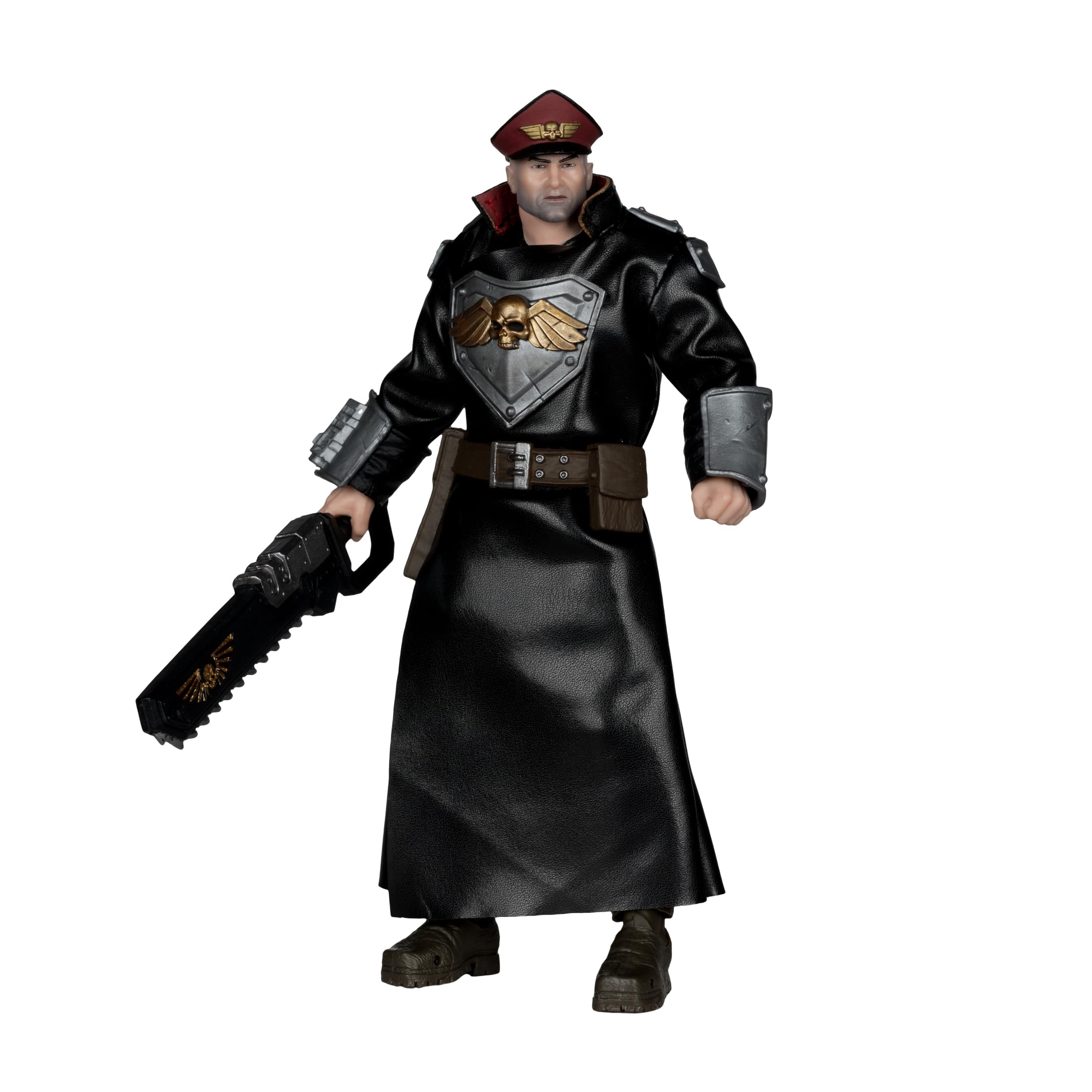 McFarlane Toys Warhammer Commissar coat detail for dramatic display