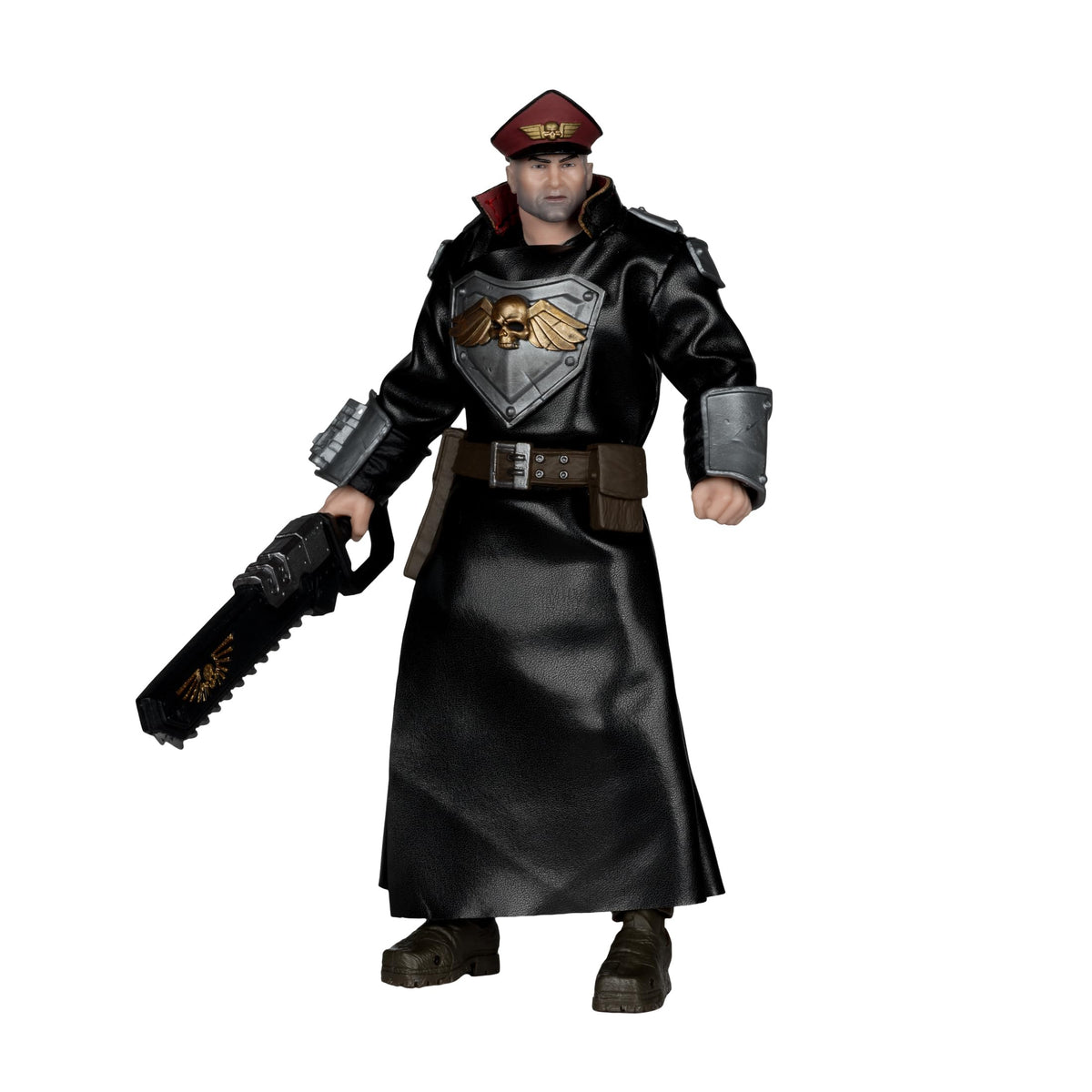 McFarlane Toys Warhammer Commissar coat detail for dramatic display