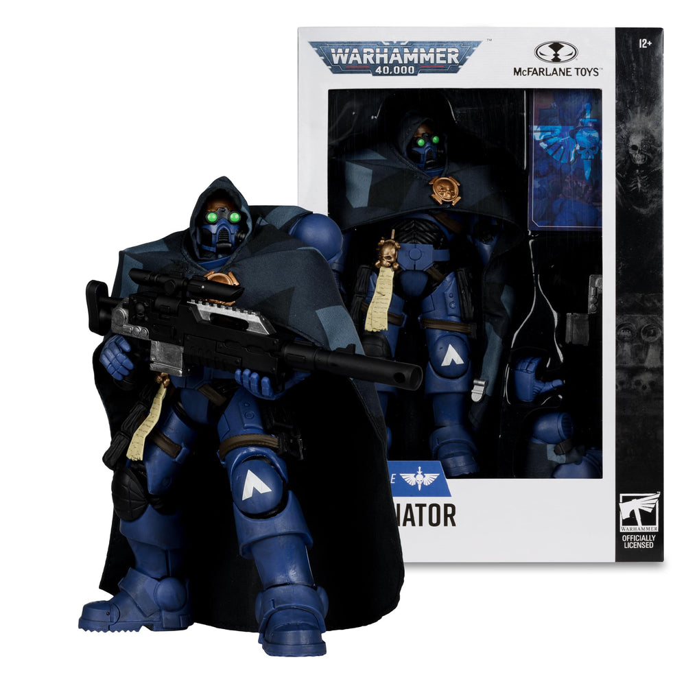 McFarlane Toys Warhammer Eliminator 7 inch scale for shelf display.