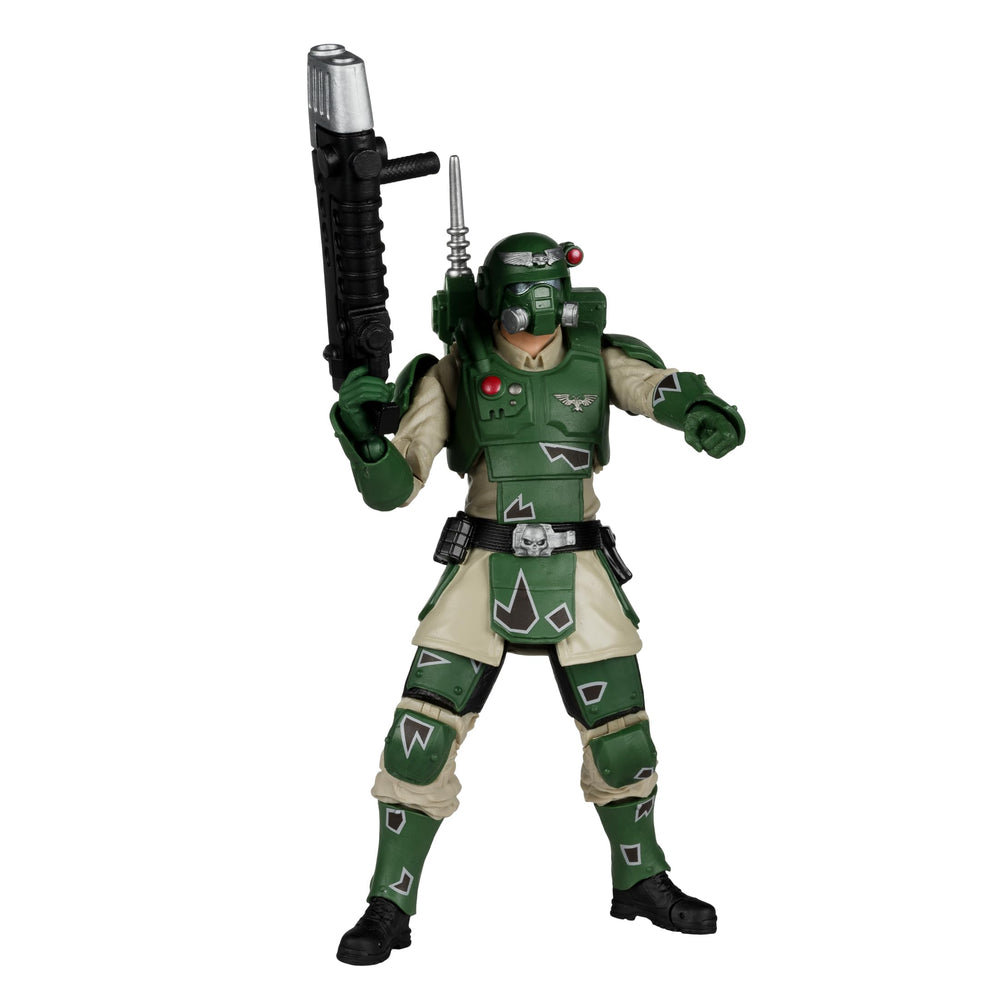 McFarlane Toys Kasrkin armor detail shows premium sculpting for dioramas.
