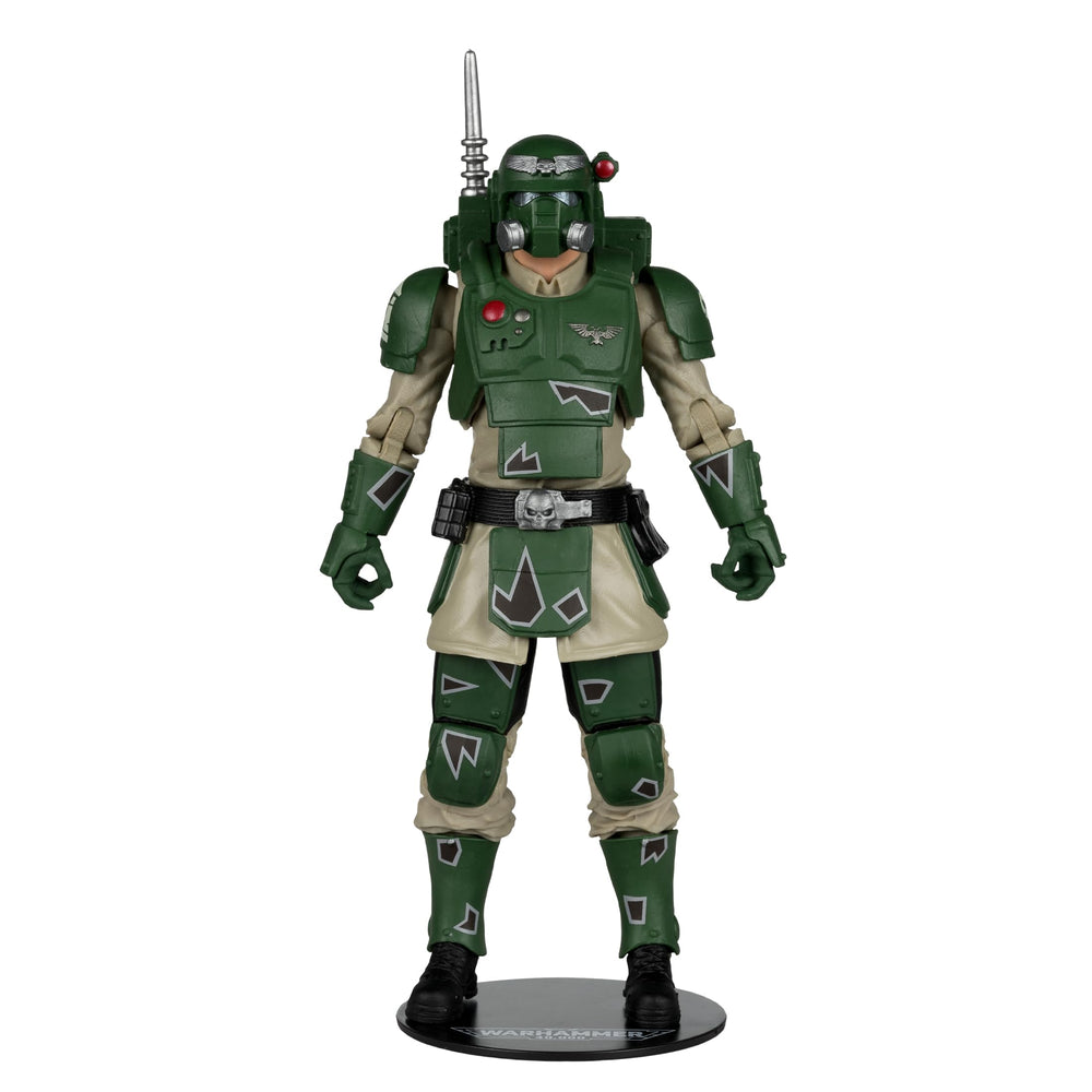 McFarlane Toys Kasrkin extra hands enable versatile posing options.