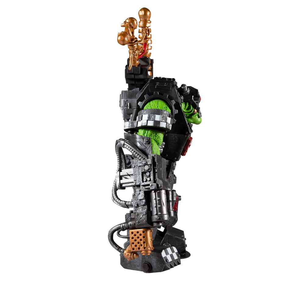 McFarlane Toys Warhammer 40k Ork Big Mek base supports stable posing.