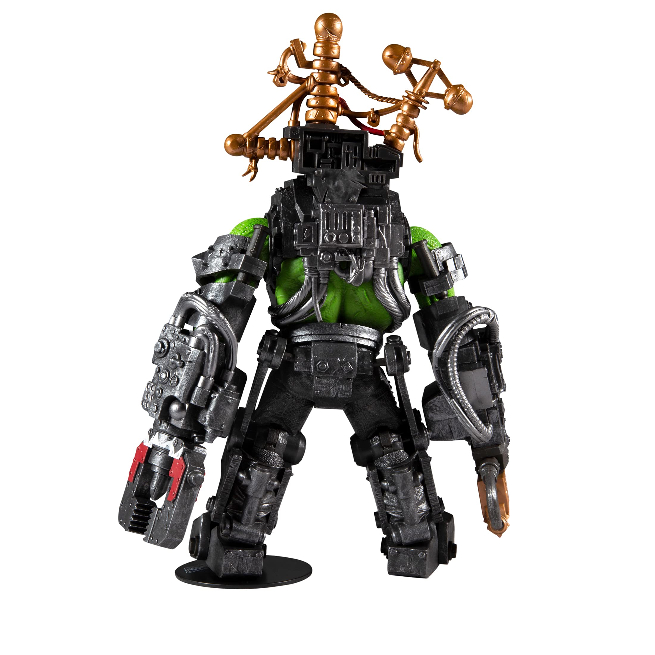 McFarlane Toys Warhammer 40k Ork Megafig packaging highlights premium display.