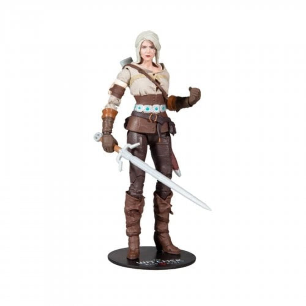 McFarlane Witcher Ciri figure with detailed sculpt for display