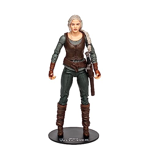 McFarlane Toys Witcher Ciri Geralt environmental base for scene recreation.