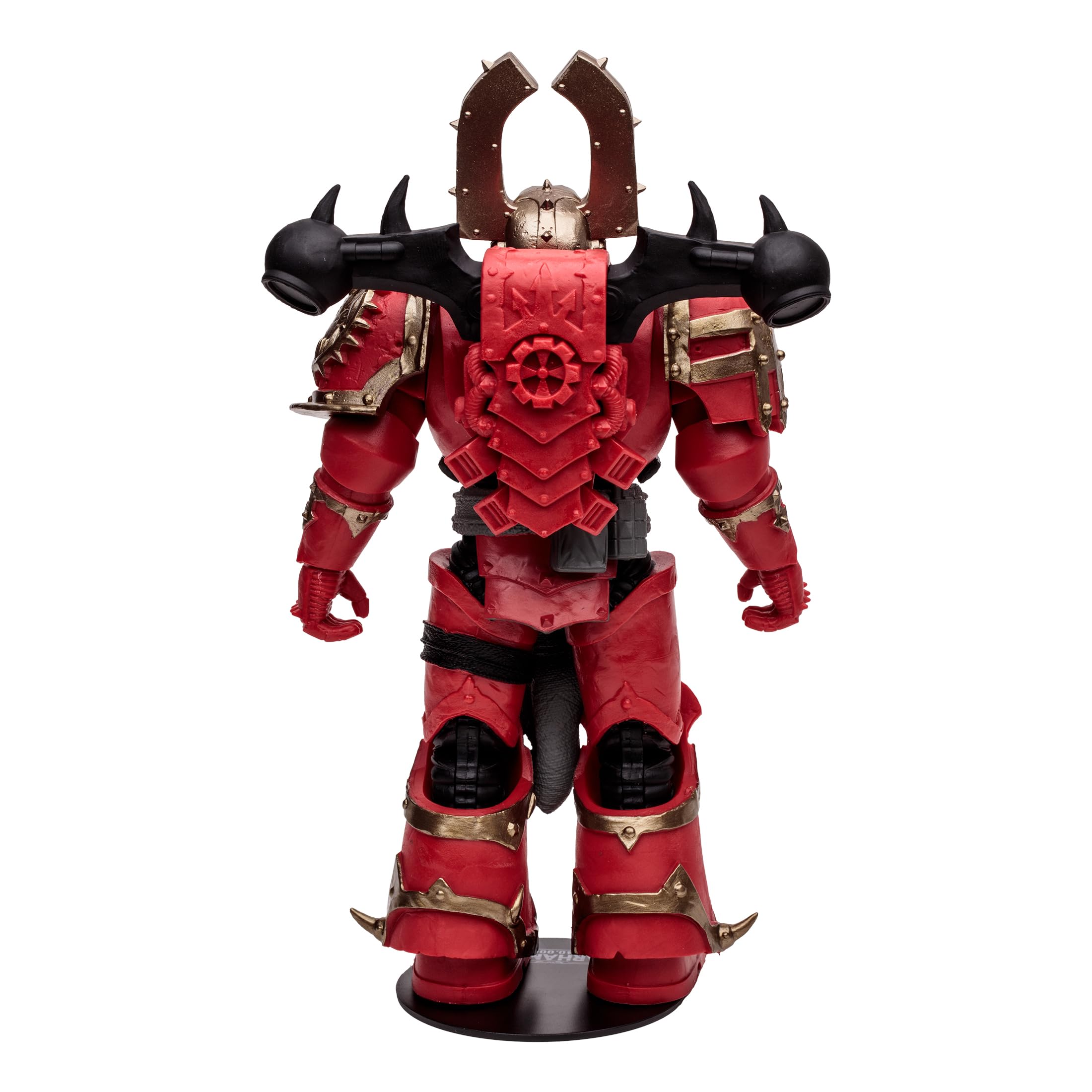 McFarlane Toys World Eaters Khorne Berzerker display base setup.