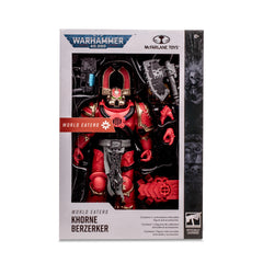 McFarlane Toys World Eaters Khorne Berzerker window box packaging.