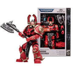 McFarlane Toys World Eaters Khorne Berzerker art card back art detail.