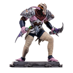 McFarlane Toys World of Warcraft Elf figure back reveals cape silhouette
