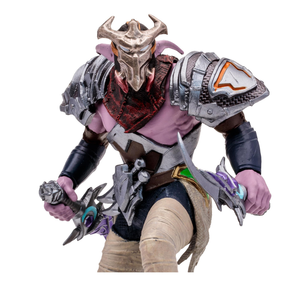 McFarlane Toys World of Warcraft Elf Druid/Rogue side view shows armor texture