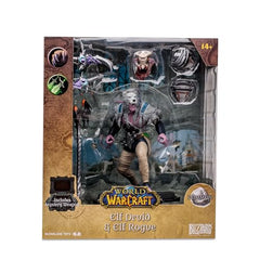McFarlane Toys World of Warcraft Elf Druid/Rogue portrait highlights detailing