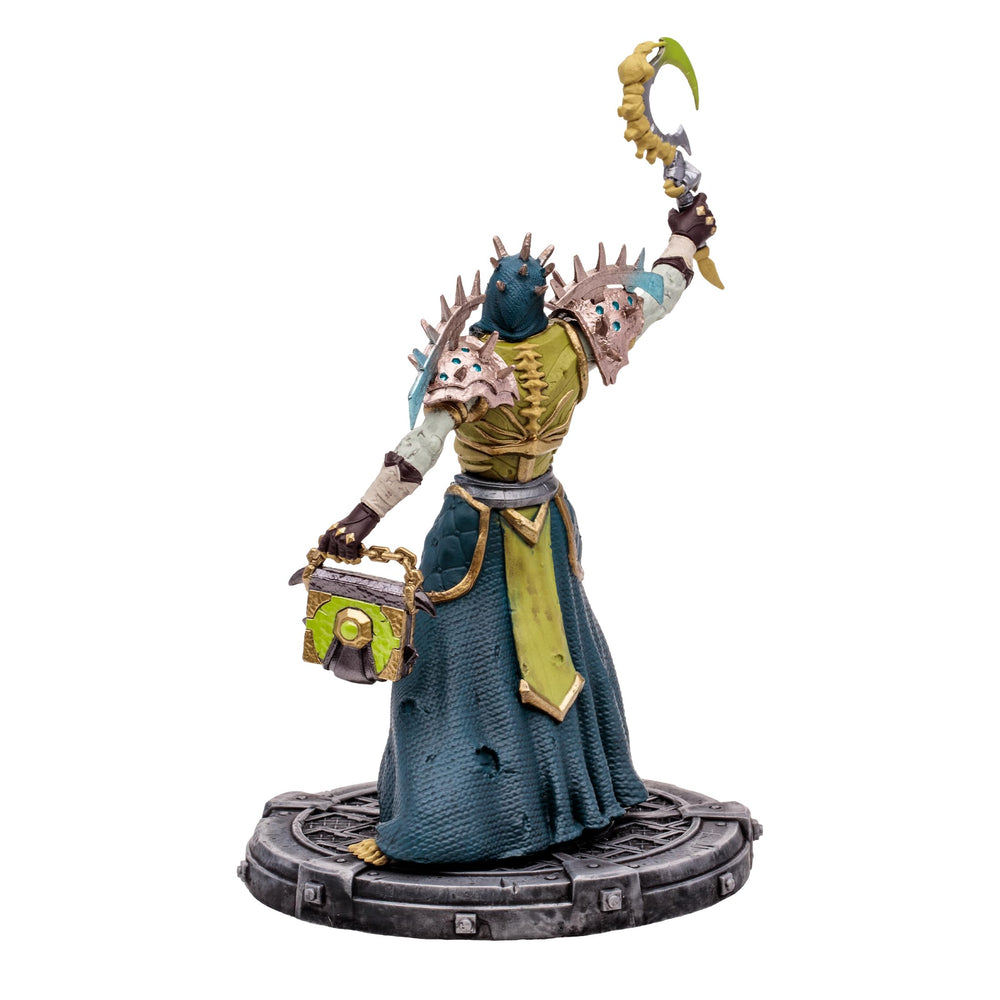 McFarlane Toys WOW undead priest-warlock diorama-ready assembly for scene building.