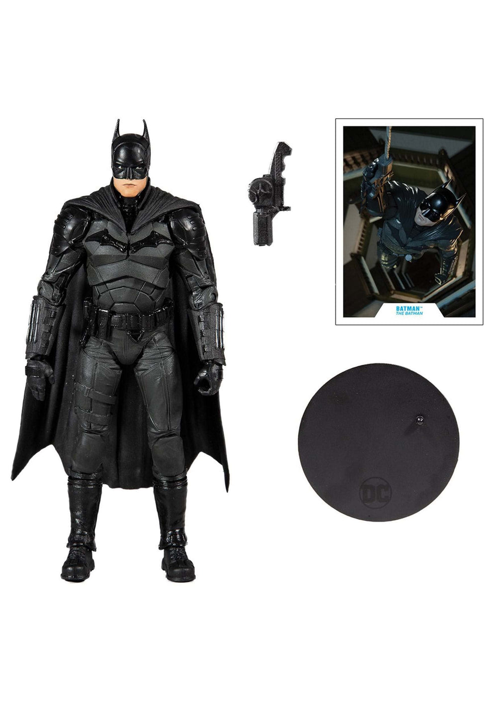 Figure on base for stable, display-ready setups.