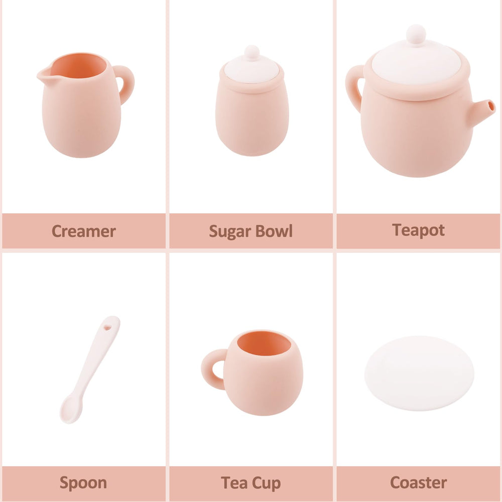 MCGMITT kids tea party set for creative play and social pretend moments