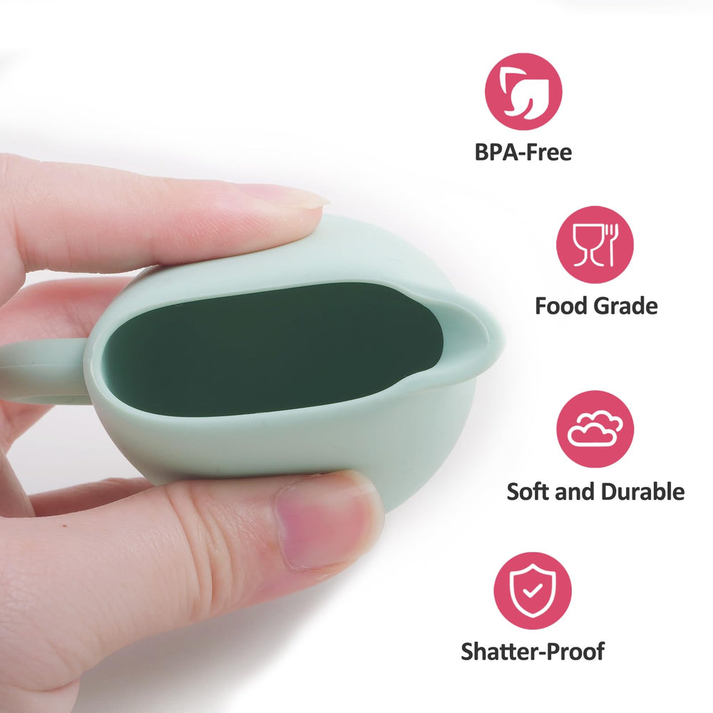 MCGMITT silicone sugar bowl with lid helps keep playtime tidy